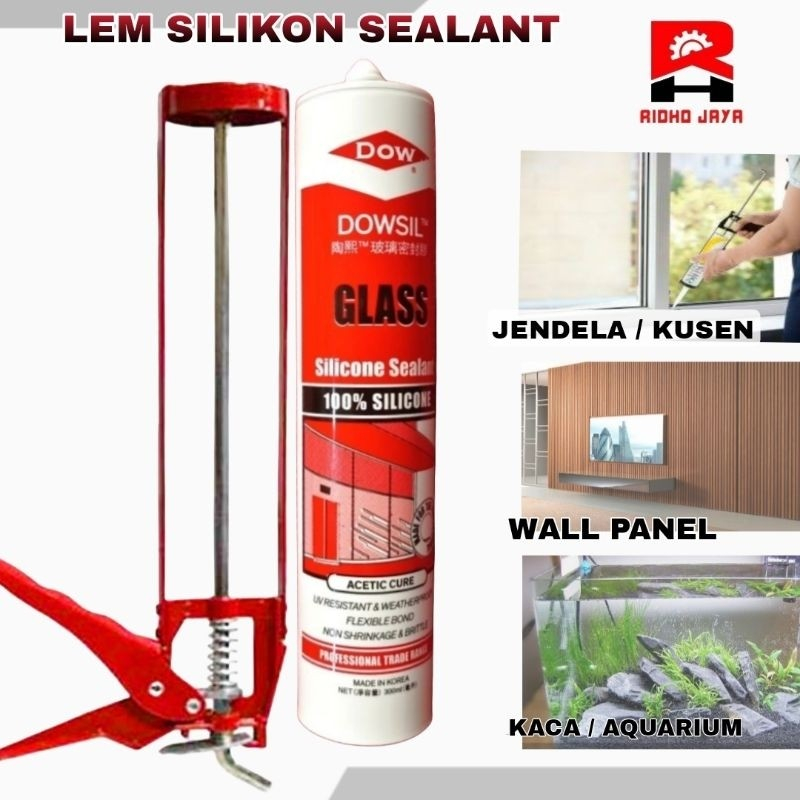 Lem Kaca Silicone Sealant DOWSIL GLASS / DOWSIL ASAM ACETIC
