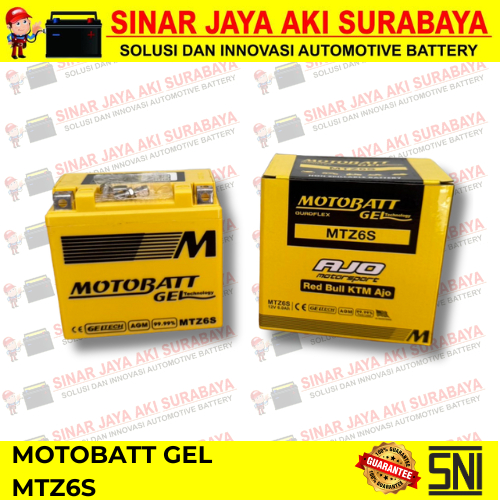 AKI KERING TERBAIK MOTOBATT MTZ6S GEL AKI MOTOR HONDA VARIO LED 150 VARIO 125 NEW SUZUKI YAMAHA