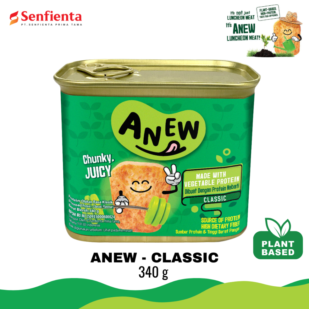 

Anew Processed Protein Classic Flavour 340 gr | Vegetarian Luncheon Meat