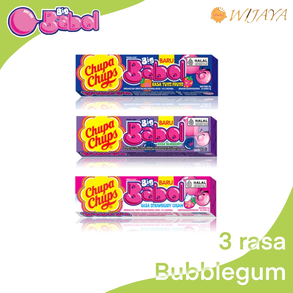 

Chupa Chups Big Babol 20g - Permen Karet Rasa Buah 1pc