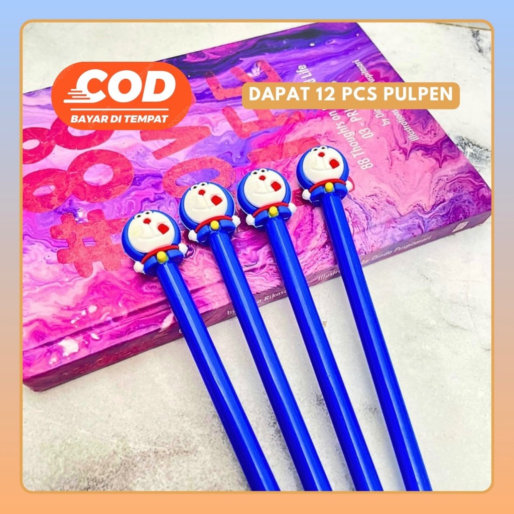 

SELUSIN (12 PCS) PULPEN GEL DORAEMON PEN PENA BOLPEN BOLPOIN LUCU ANAK ALAT TULIS KANTOR SEKOLAH MURAH TERMURAH COD