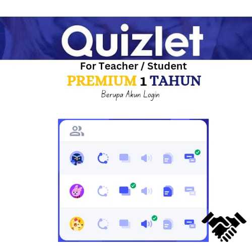 Quizlet Plus For Teacher/ Student Premium 1TAHUN