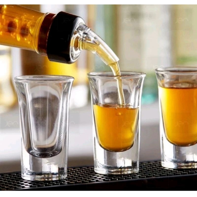 Gelas sloki , gelas jamu, gelas puding, isi 6pcs gelas kaca kecil