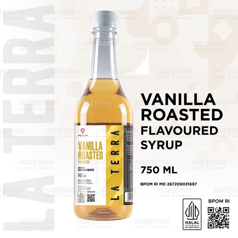 

Syrup Vanilla Roasted Flavor Minuman Sirup Rasa Vanila Roasted 750 ml La Terra