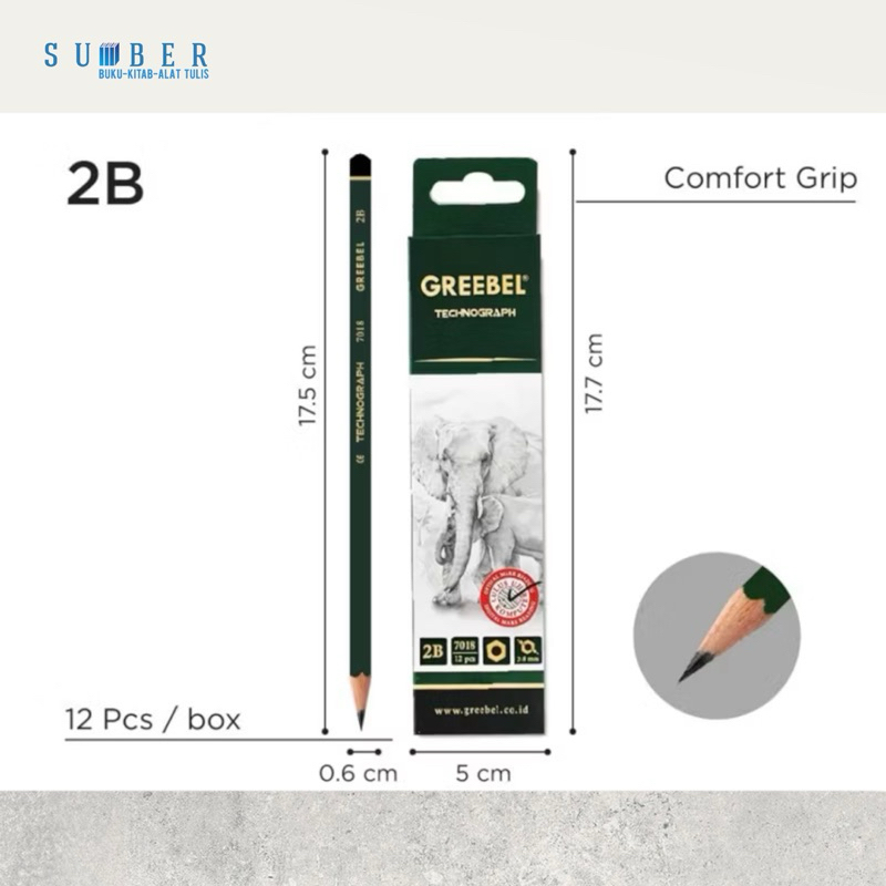 

Pensil 2B Greebel Original / Pencil 2b