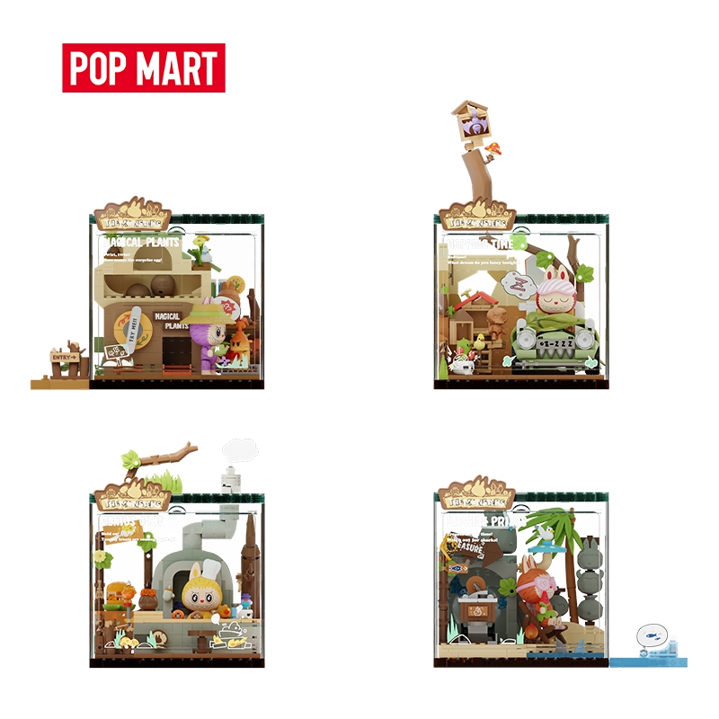 POP MART POP BLOCKS The Monsters Forest Secret Base Labubu Series Blocks Part 2 Birthday Gift Kid Bu