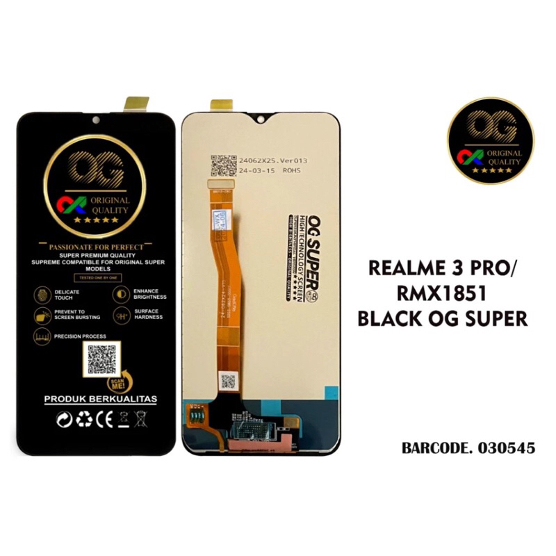 LCD+TC FULLSET ORIGINAL 1:1 REALME 3 PRO/RMX1851 (OG SUPER)