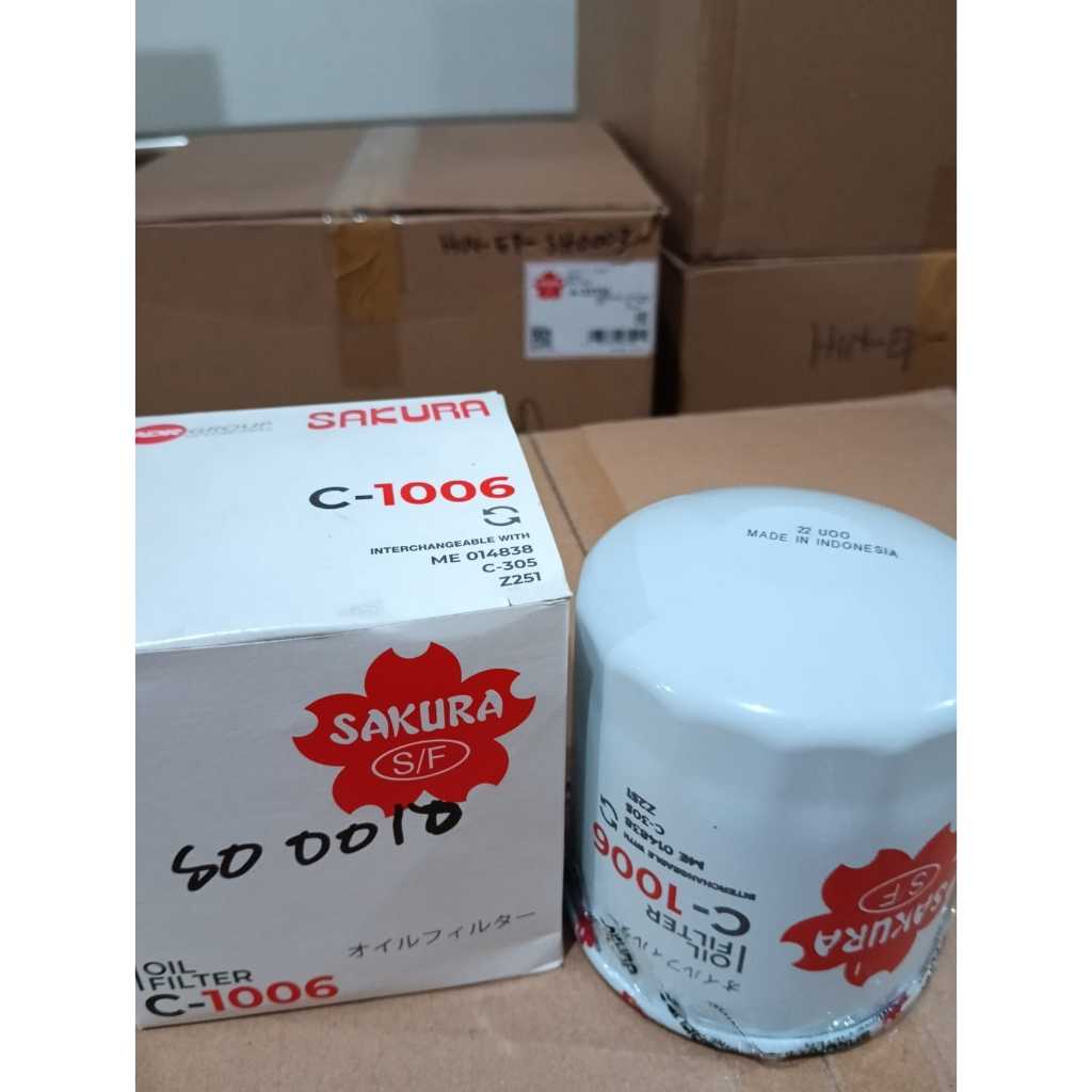 Oil Filter Saringan Oli Filter Oli SAKURA C-1006 PS 100 Kecil