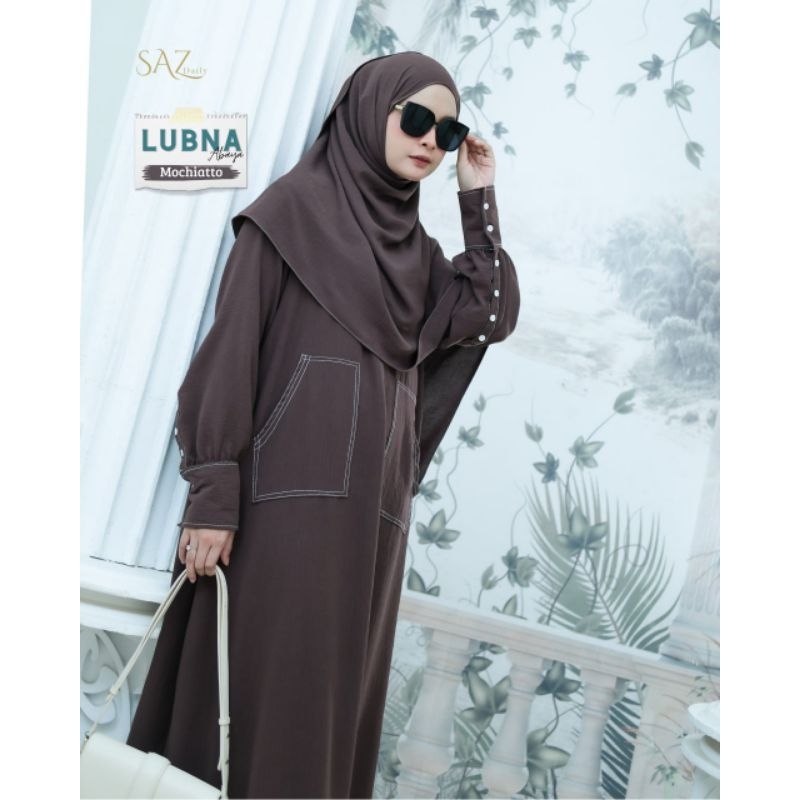 LUBNA ABAYA By. SAZ DAILY | ABAYA READYSTOCK | SET PASHMINA LUBNA ABAYA