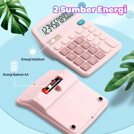 

FYGALERY Aimilo Kalkulator Digital 12-Bit Dual Energi Baterai dan Energi Surya Caclulator Check Double Power Y3376