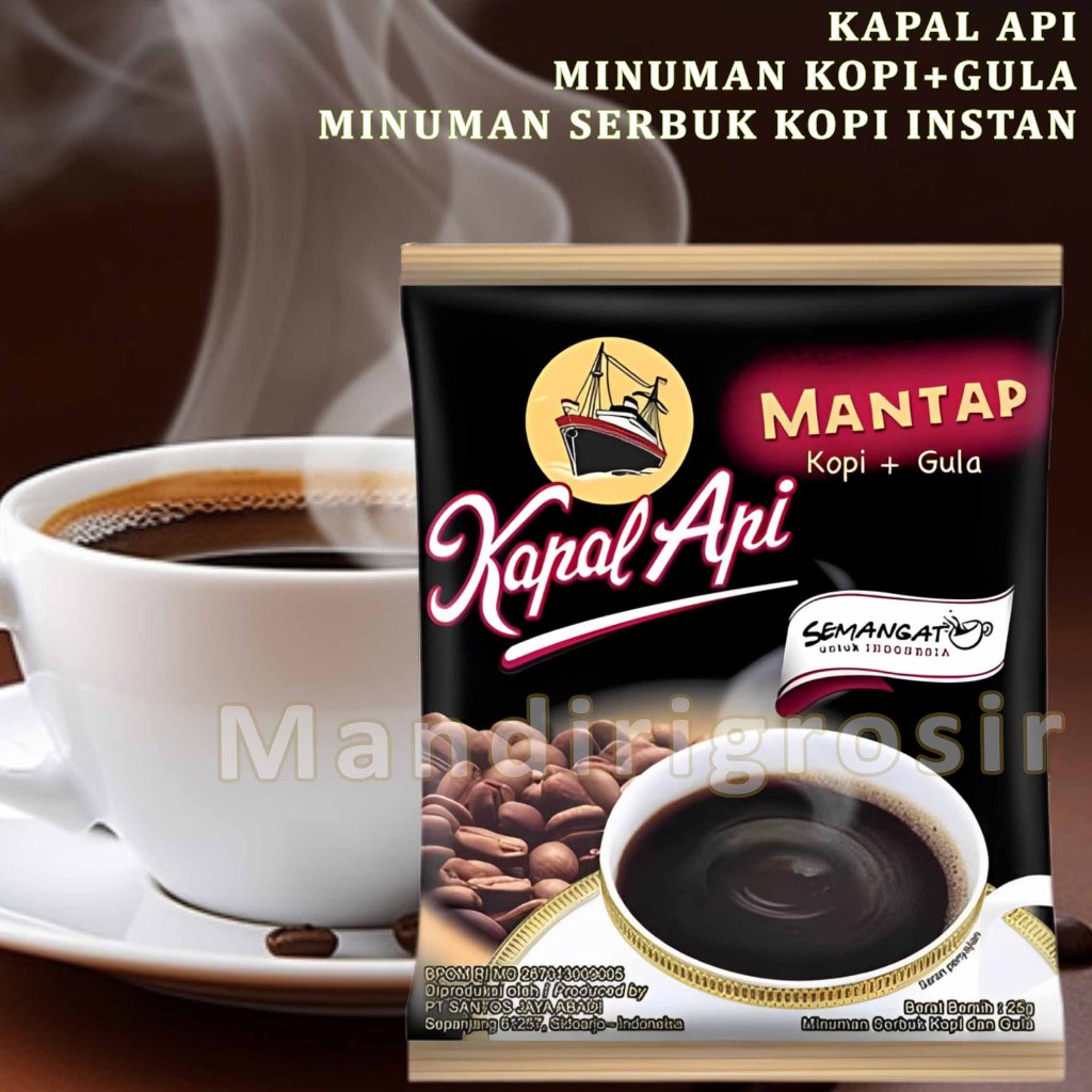 

Minuman Serbuk Kopi + Gula * Kapal Api * Minuman Kopi Hitam Instan * 10x25gr