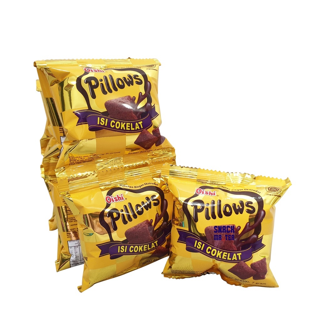 

Oishi Pillow Kemasan Renceng 10 x 6 gram