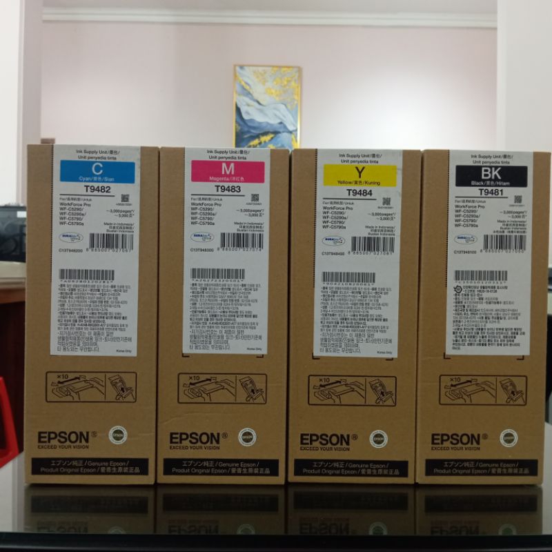 Epson T948 T 948 Tinta / Cartridge Original Tinta Epson WFC 5790 - Cartridge Tinta Epson Workforce 5