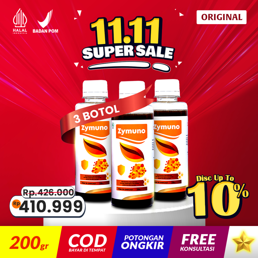 

Madu Asli Alami ZYMUNO Herbal Natural Honey Imunoterapi Paket Miom dan Kista 3 Botol ASLI