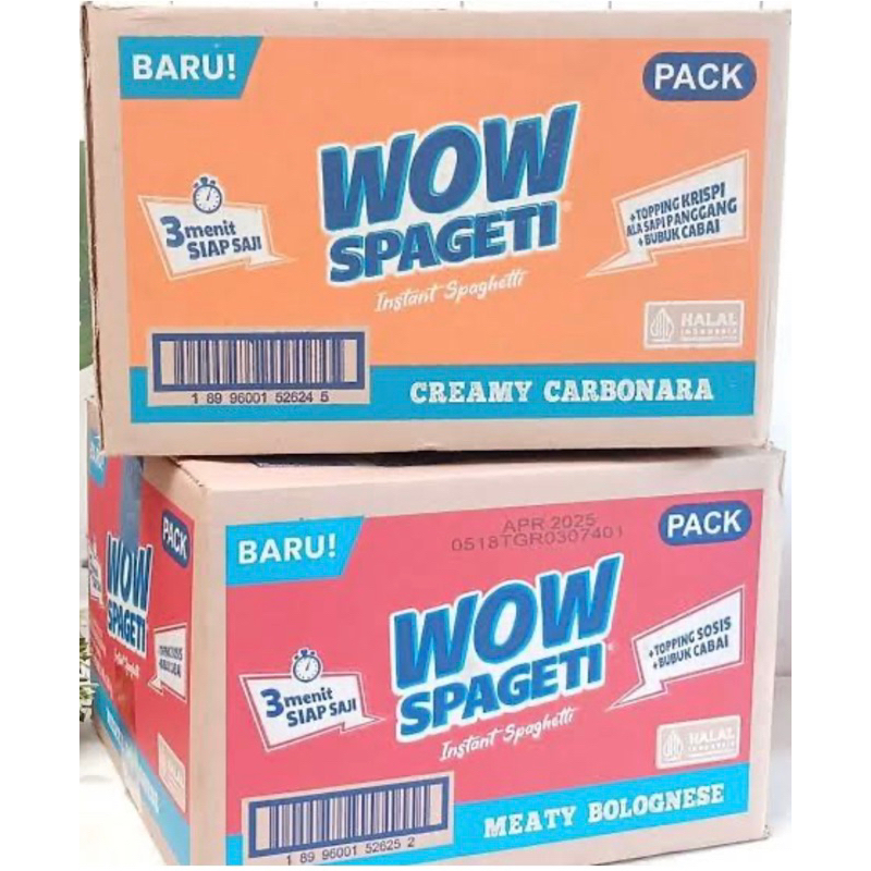 

PROMO!! Dus WOW Spageti Instan WOW Spaghetti Viral ( Carbonara / Bolognese ) Isi 40 pcs