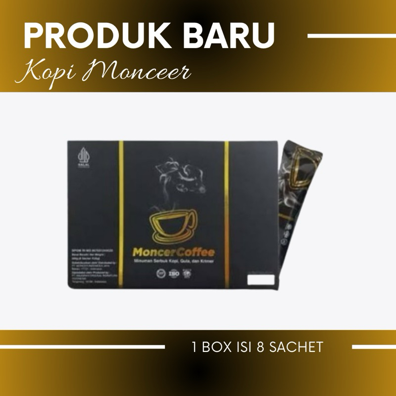 

( paket 1 box) moonceer coffee Original - kopi Ginseng gula aren kopi kuat tahan lama penambah stamina