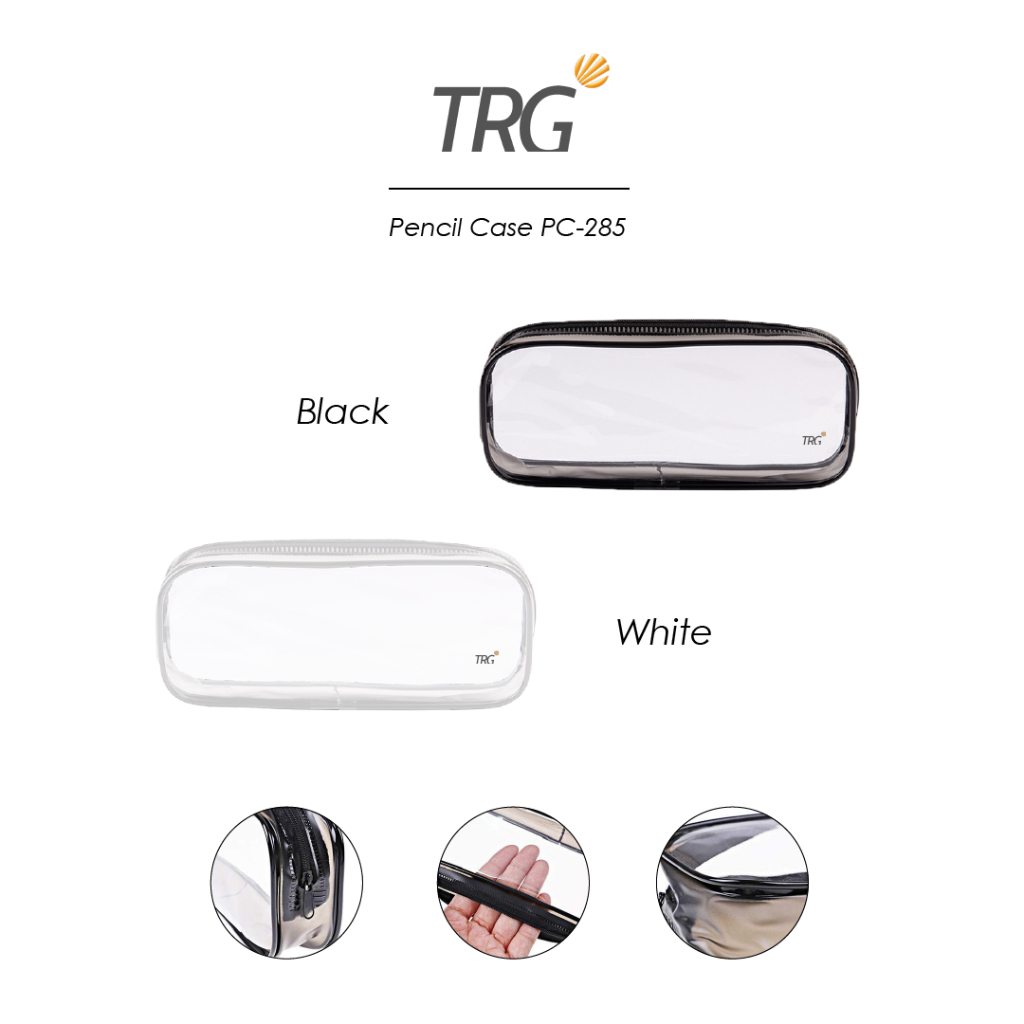 

TRG Plastic Pouch PVC Zipper Pencil Case PC-285 - Tempat Kotak Pensil Tahan Air Alat Tulis Transparan TRG