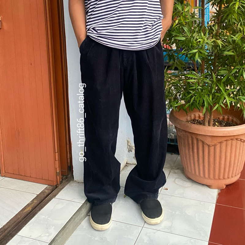 THRIFT CELANA PANJANG CORDUROY SECOND BRAND C22