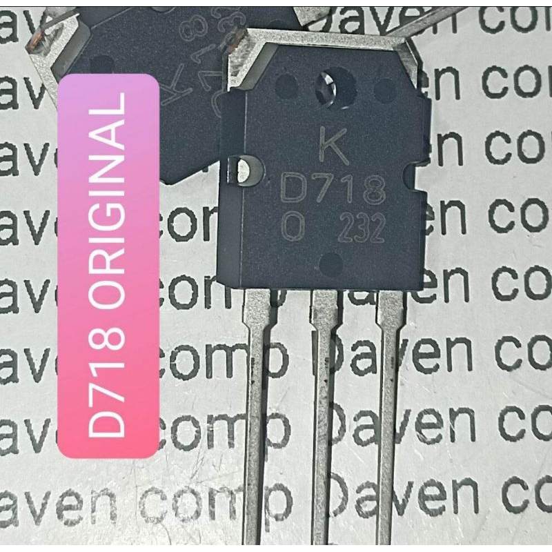 TRANSISTOR D718 KEC ORIGINAL D 718 ASLI ORI KEC