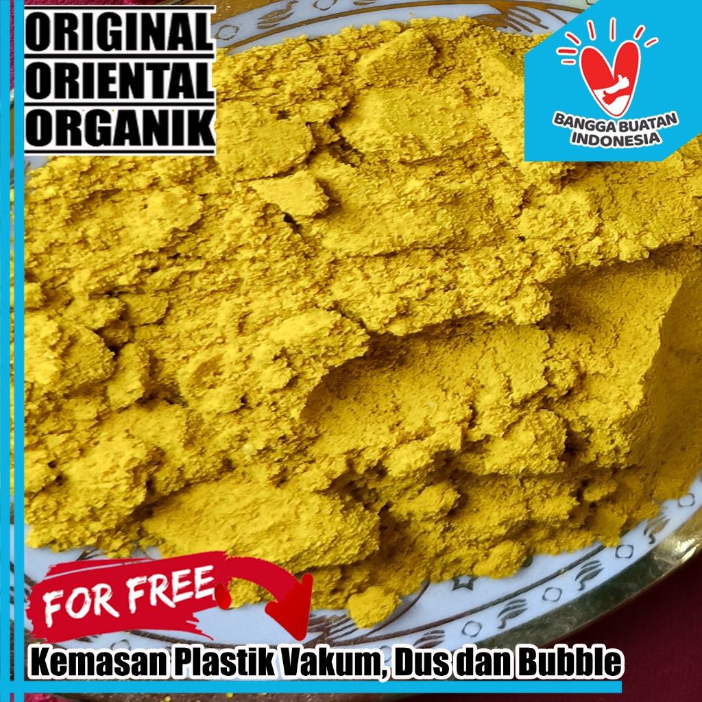 

Bubuk Temulawak 1 Kg Powder Food Grade A Pure Organik Kemasan Plastik Vacuum