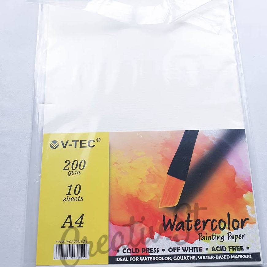

Cashback VTEC Water Color Paper 2 Gsm Cold Press 1 Sheet A4