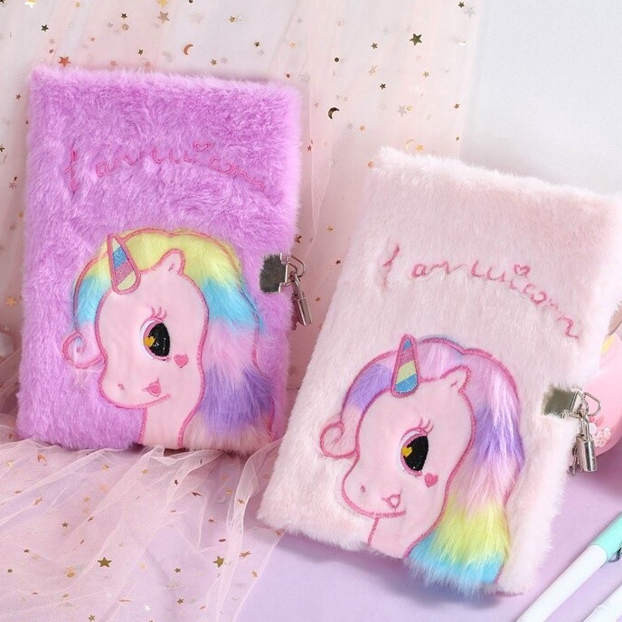 

Murah Buku Diary Gembok Lock Unicorn ok Unicorn Buku Diary anak Unicorn bulu Kado Ultah anak Perempuan