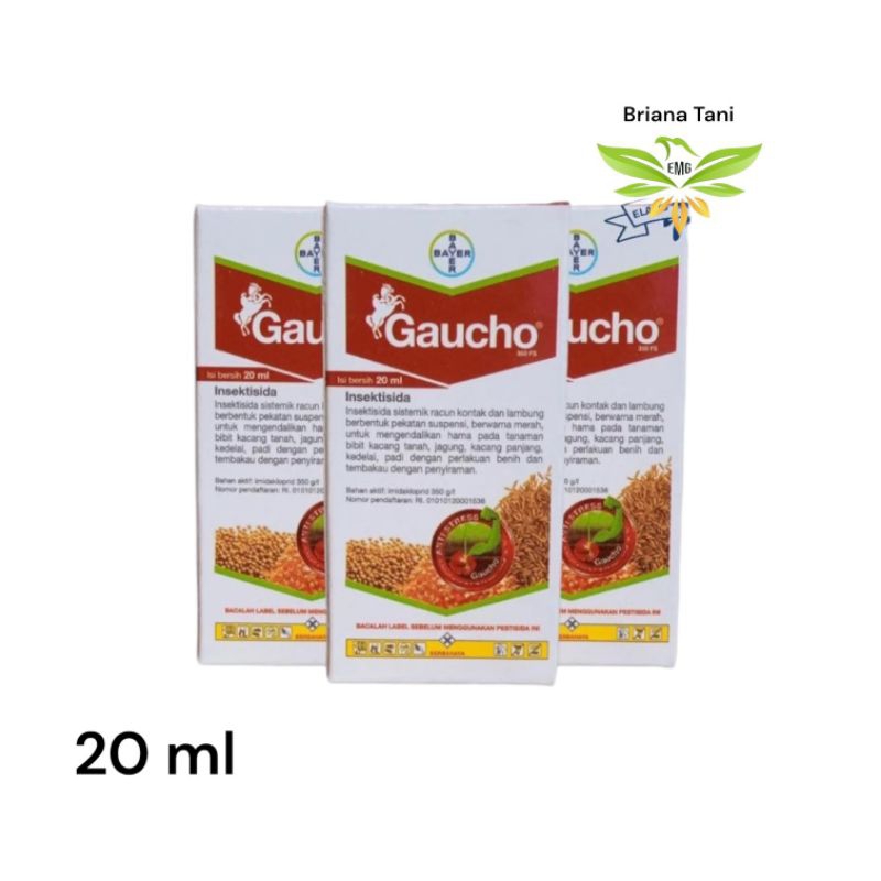 ￼Gaucho 20ml  Insektisida Imidakloprid 350g/l   Perlakuan Benih Pengendali Hama Pada Tanaman Jagung 