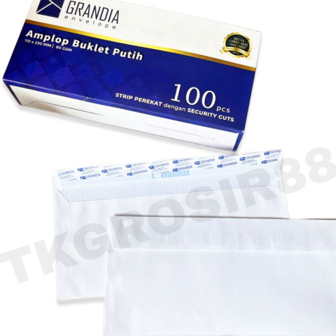 

Terlaris 1 Pcs Amplop Putih Grandia 9 Ukuran 11 x 23 MM Booklet 8 Gsm EnvelopeAmplop Undangan PutihAmplop Kondangan