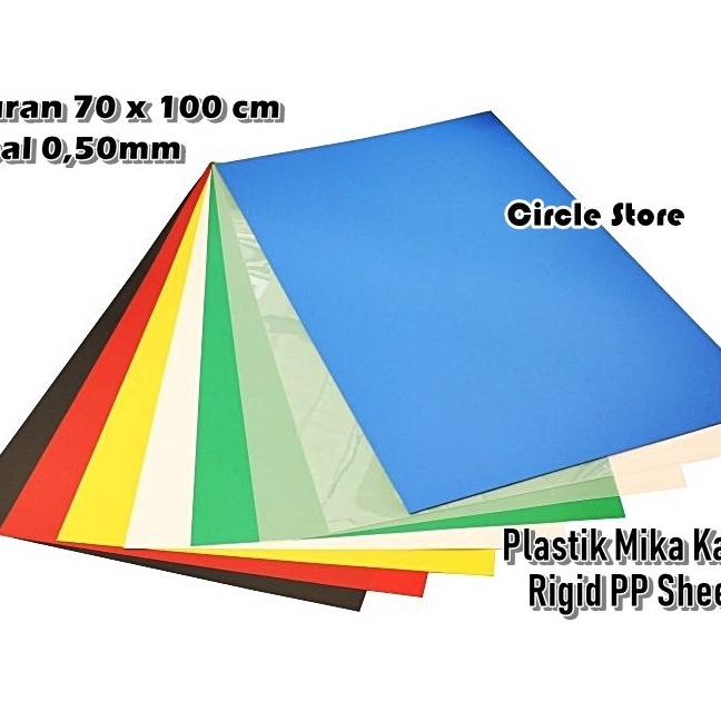 FG2 Plastik Mika PP Kaku Lentur Sampul Agenda 7cm x 1cm Tebal 5mm