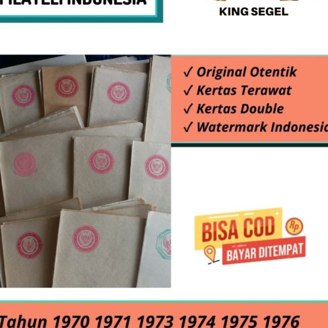 

Flash Sale Kas segel Double Asli Varian Tahun 197 1971 1973 1974 1975 1976 1977 1978 1979