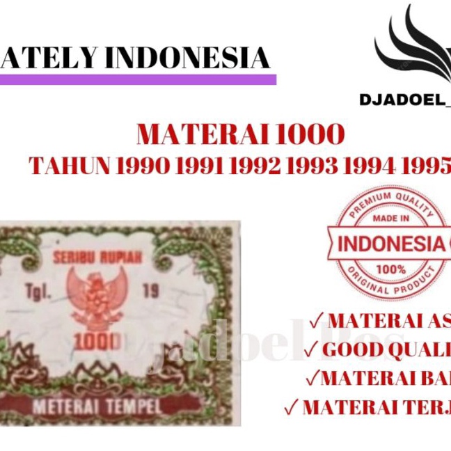 

Potongan MATERAI 1 TAHUN 199 1991 1992 1993 1994 1995