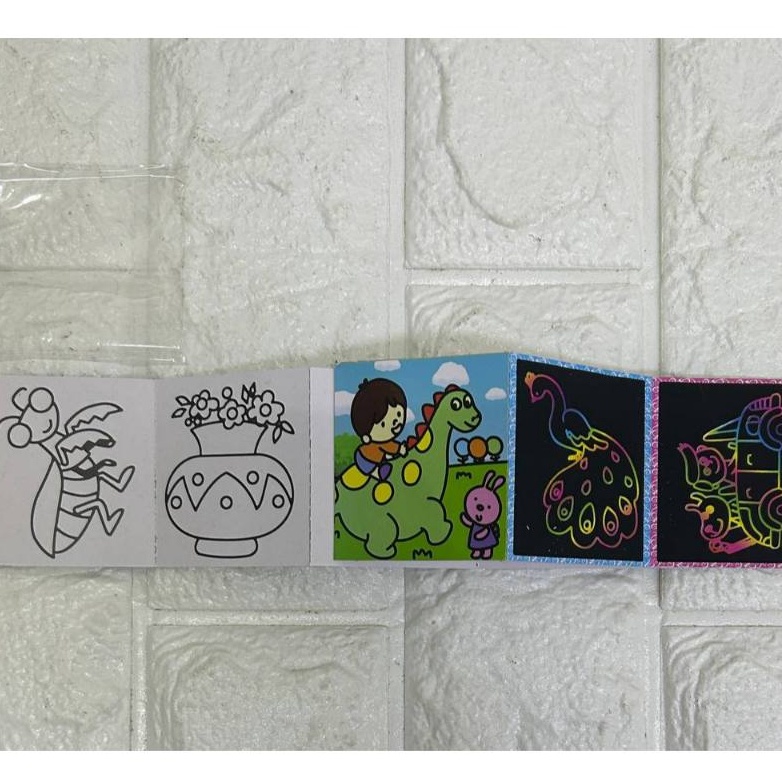 

KI3 2 PCS MAINAN KES GORES GAMBAR KARTUN PAP MAGIC SCRATCH