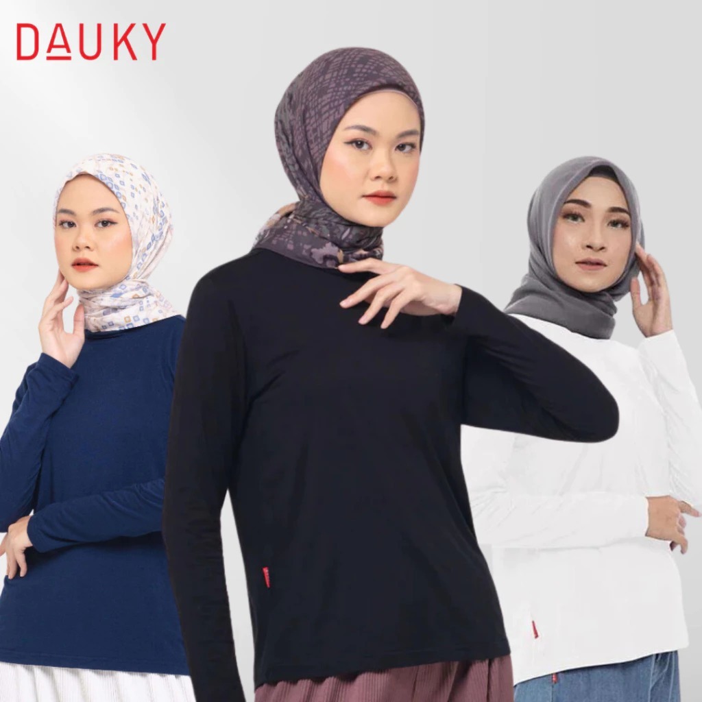 Inner agata Dauky / Inner Dauky / Inner polos / Daleman kaos / Manset Kaos / Manset lengan panjang