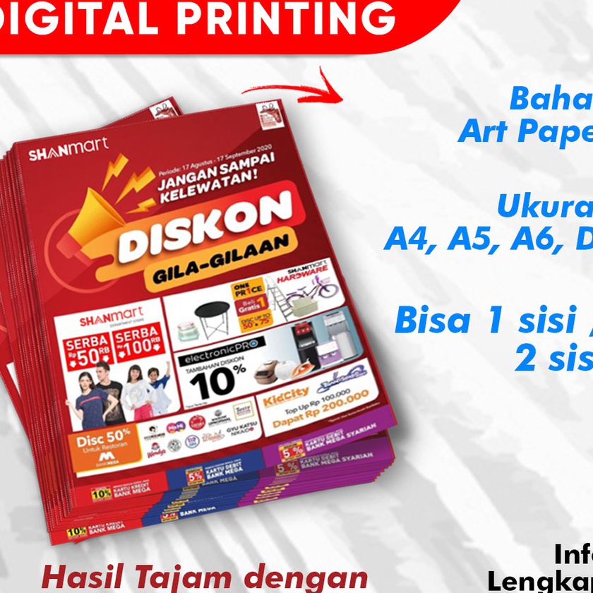 

berkualitas CETAK BROSUR FLYER LEAFLET PAMFLET ART PAPER PER1