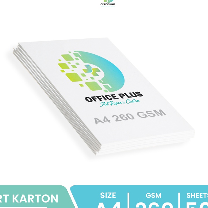 

HJ6 Office Plus 1 Pack5 Lembar Kes Art Karton 26 GSM Hh Quality