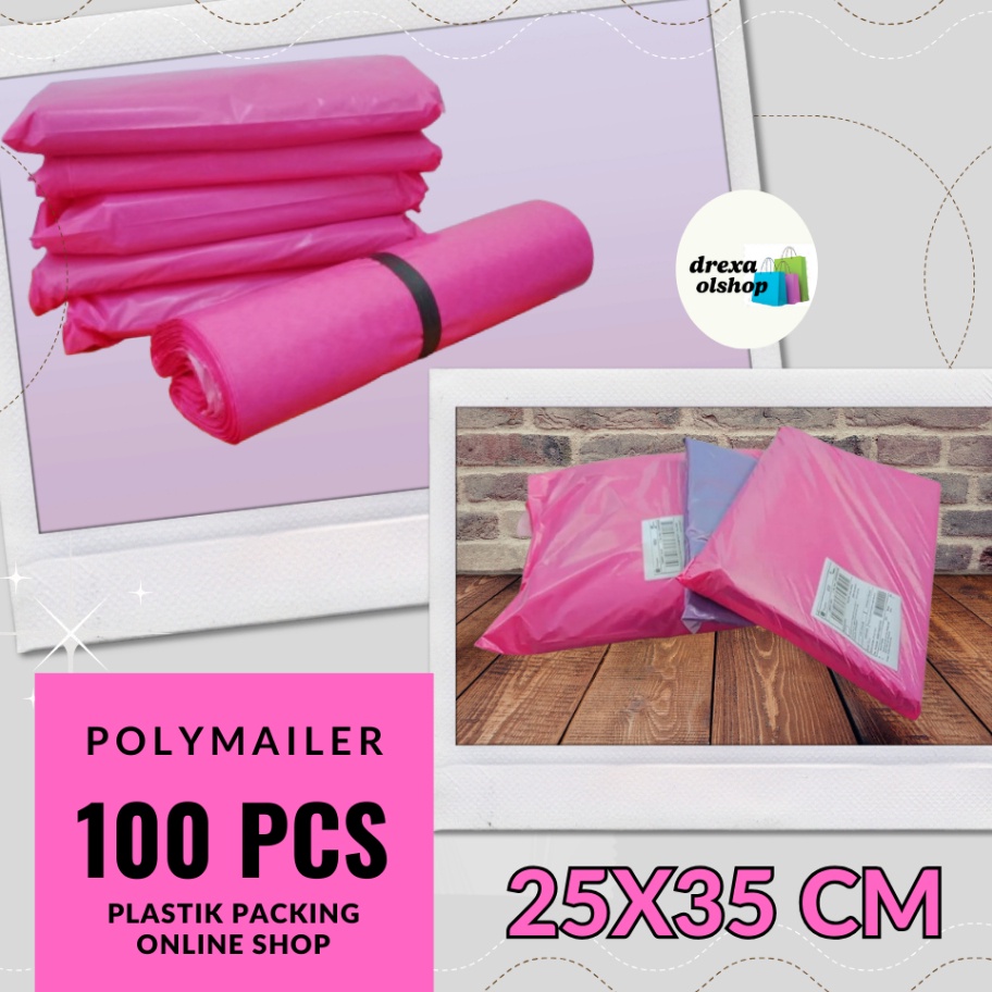 

FG2 ekonomis Plastik polymailer warna semi glossy ukuran 25x35 cm isi 1 pcs