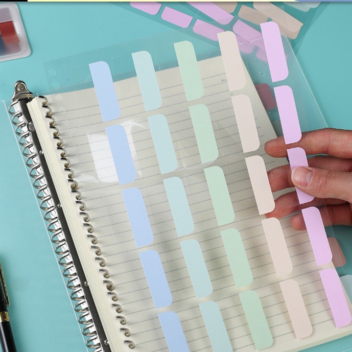 

Istimewa Index Mark Plastik Transparan Penanda Buku Memo Sticky Notes Pembatas Halaman Kes