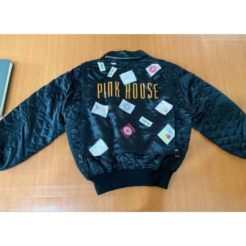 jacket vintage pink house harajuku