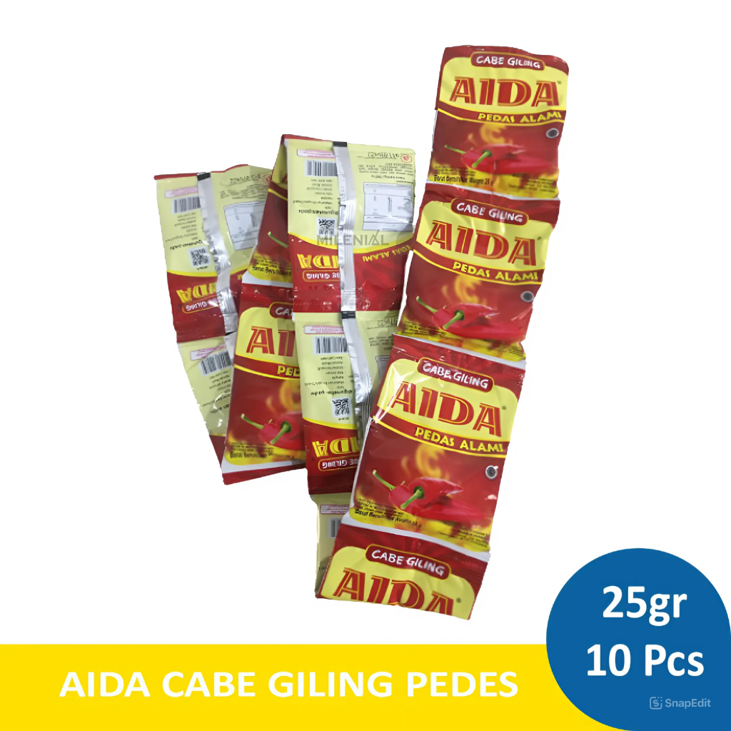 

AIDA CABE BUBUK 25GR 1 RENCENG ISI 10 SACHET