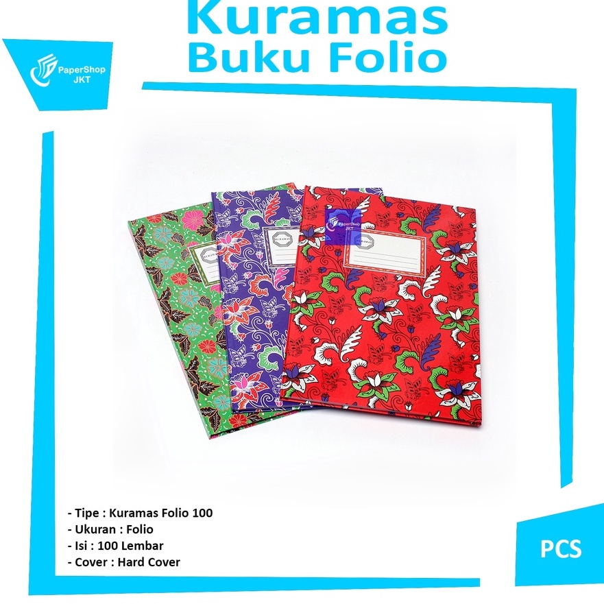 

Kilat KURAMAS Buku Folio Hard Cover 1Lembar Pcs