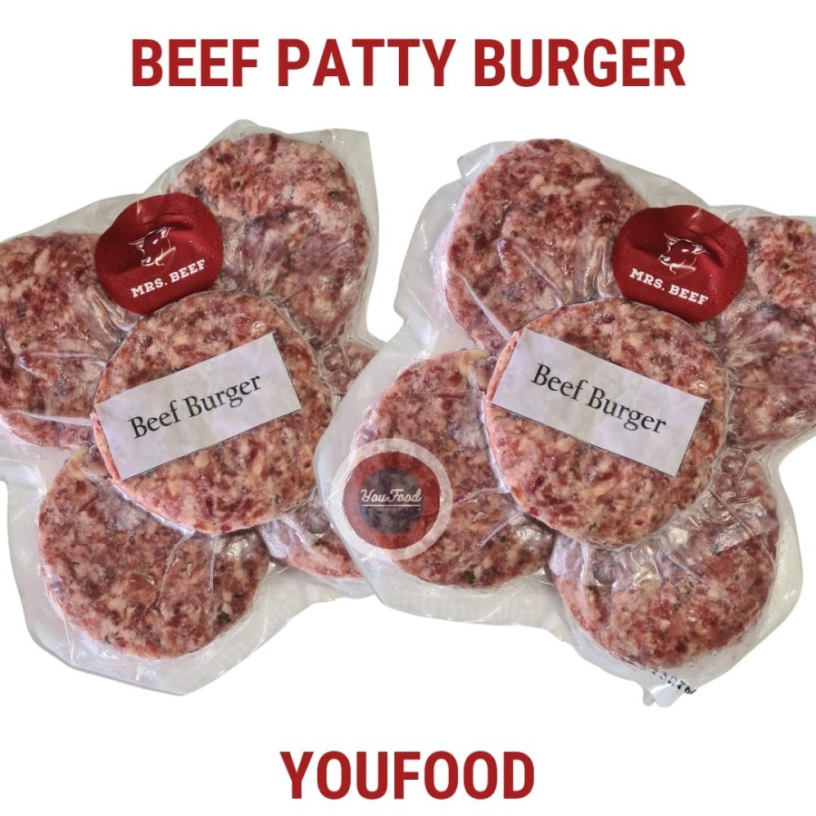 

Beef Patty Burger - Daging Sapi Burger Premium 500gr
