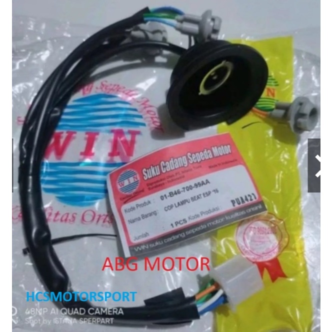 COB FITING PITING REFLEKTOR LAMPU DEPAN HONDA BEAT FI ESP 2016 STREET MEREK WIN
