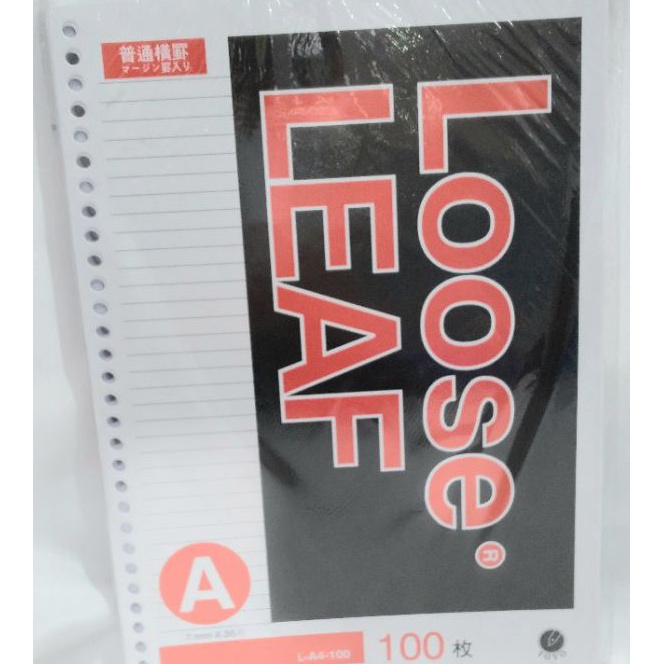 

Super LOOSE LEAF A4 GARIS ISI 1 LEMBAR MERK TOYO