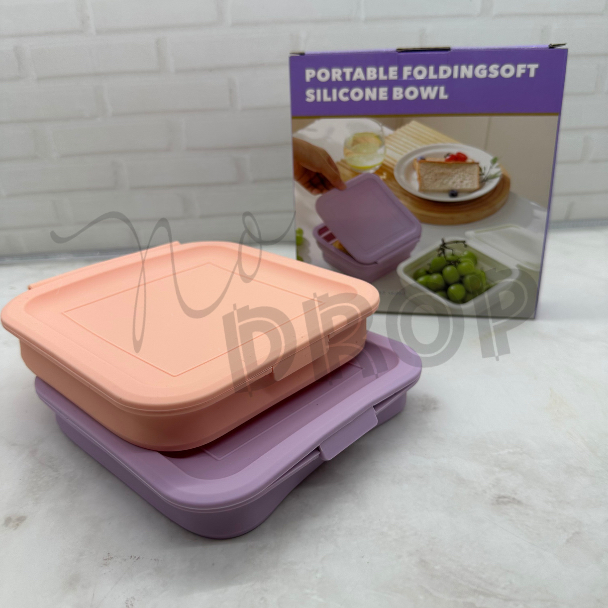 Kotak makan/Kotak bekal lipat silikon