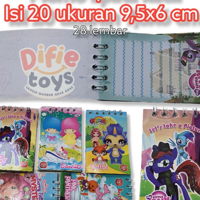 

FG2 2 buku memo sepiral kecil dg notes book kecil spiral