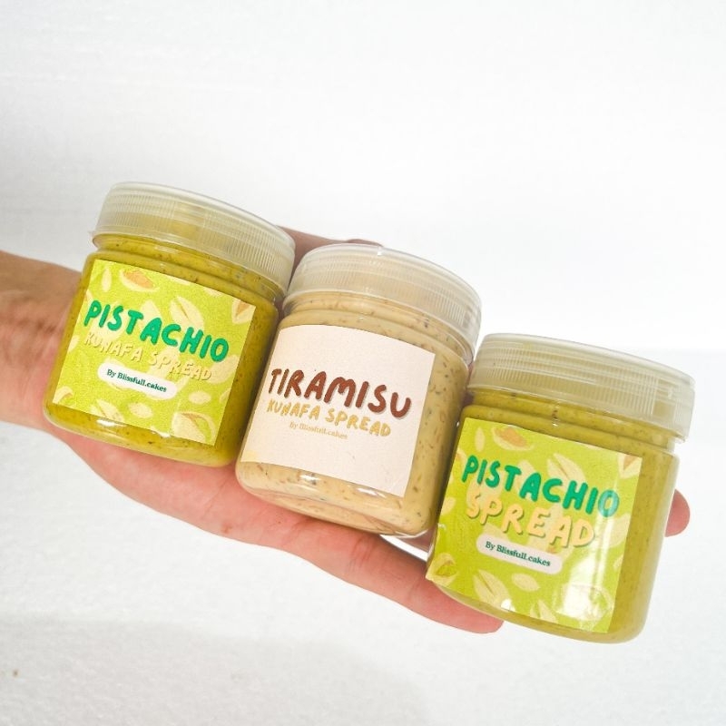 

Selai Pistachio Kunafa Crunchy Spread/Pistachio Spread/Tiramisu Kunafa Crunchy Spread Premium