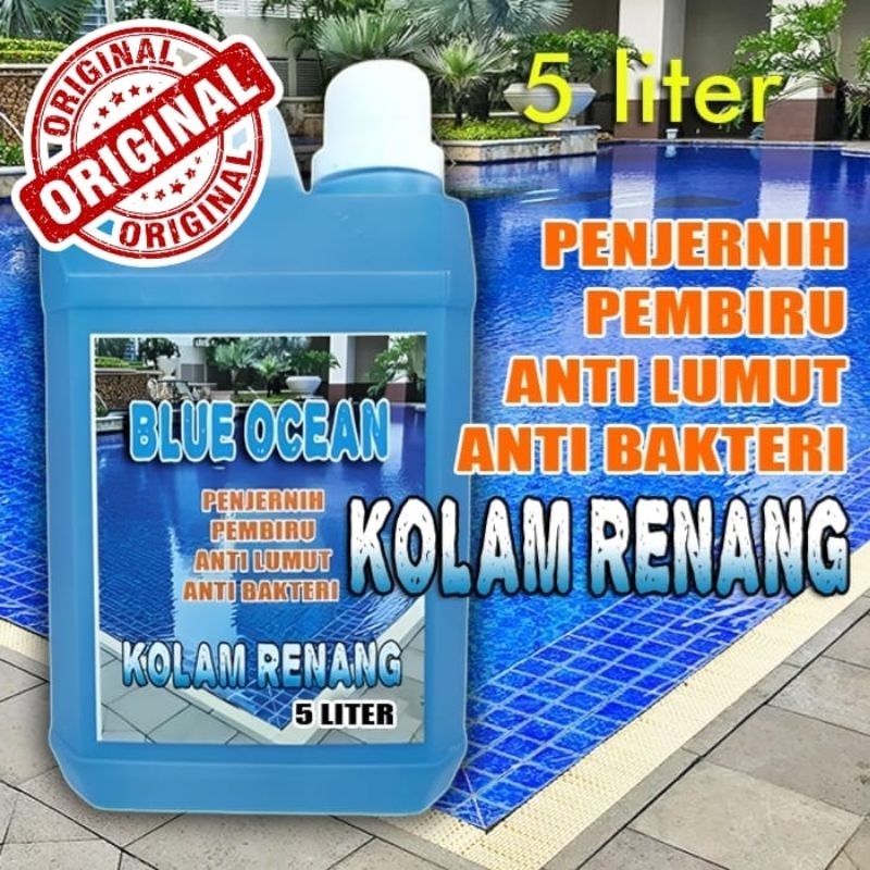 RB1 BLUE OCEAN 5L. Penjernih dan Pembiru Kolam Renang, Anti Lumut.