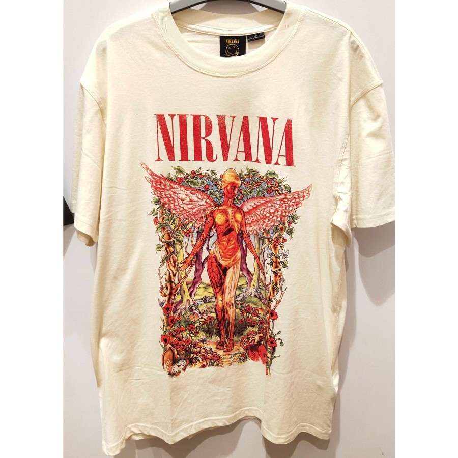 Kaos official Nirvana - In utero Floral - Cotton on T-shirt