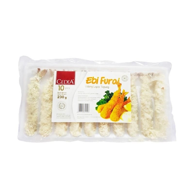 

Cedea ebi furai 230gr 10s / breaded shrimp /ebi fry