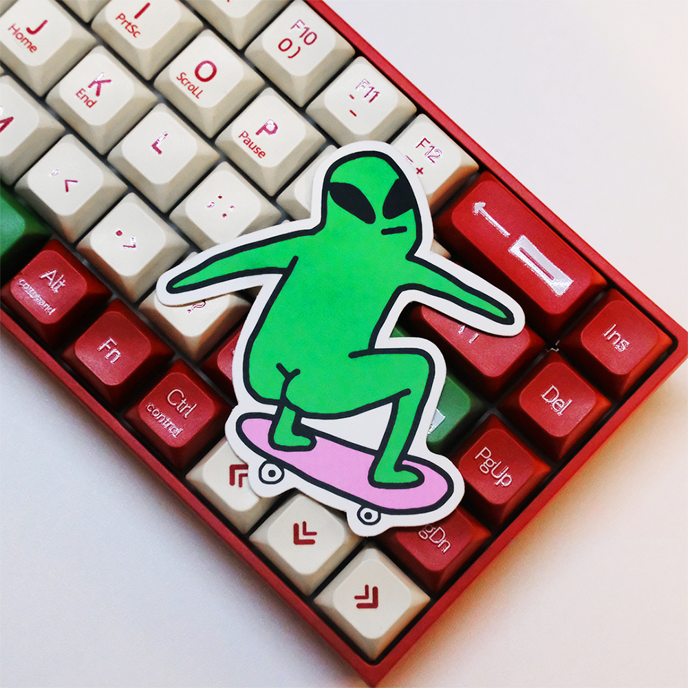 

STICKER ALIEN SKATEBOARD DESIGN